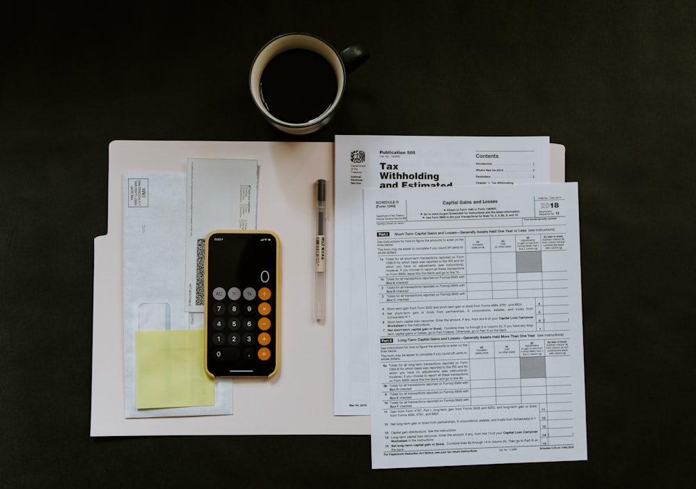 Financial documents and bank transfer planning