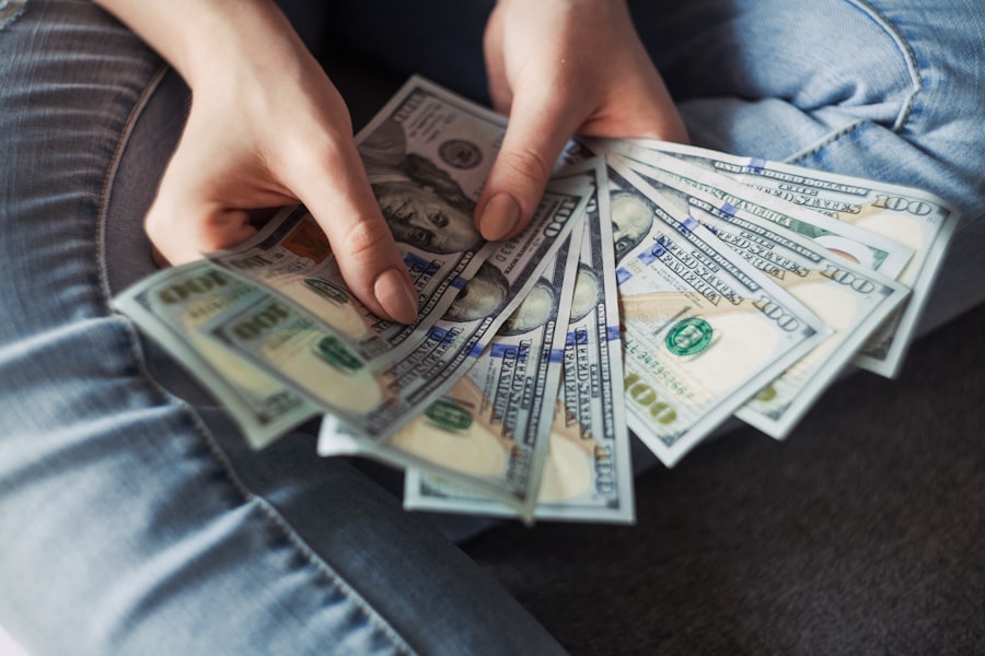 Business owner reviewing financial performance